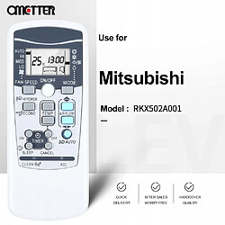 GUPBOO Télécommande Universelle de Rechange pour Mitsubishi climatiseur RKX502A001 universel