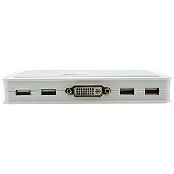 Commutateur KVM InLine® 4 ports DVI-D + USB + Audio incl. 2 jeux de câbles