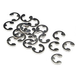 Z241, Lot 20 Circlips 2,5mm Argent Hpi racing