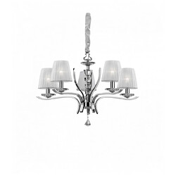 Ideal Lux Suspension Blanche PEGASO 5 ampoules