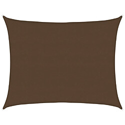 vidaXL Voile d'ombrage 160 g/m² Marron 6x7 m PEHD