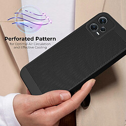 Avis Moozy VentiGuard Coque de téléphone pour Xiaomi Redmi Note 12 Pro 5G, Noir – Housse respirante avec motif perforé pour la circulation de l'air, ventilation, anti-surchauffe