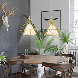 Avis Stoex Métal Moderne Suspensions en Cage Luminaires Industriel avec Abat-jour Simplicité Lustre Plafonnier Suspension Style Rétro pour Salon Cuisine Chambre