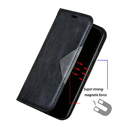 Acheter Wewoo Housse Coque Pour iPhone XR Splicing Color Magnetic Hem Étui à rabat horizontal en cuir avec support et fentes cartes Noir