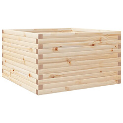 vidaXL Jardinière 80x80x46 cm bois de pin massif