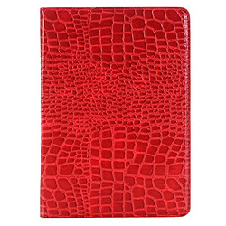 Wewoo Smart Cover rouge pour iPad Pro 9,7 pouces cartes et portefeuille Crocodile Texture horizontale Flip étui en cuir avec titulaire fentes