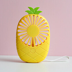 (Jaune) Ventilateur Portatif à Fruits Design Triangulaire Créatif Ventilateur Portable Rechargeable Usb