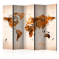 Artgeist Paravent - World in brown shades II [Room Dividers] [225x172]