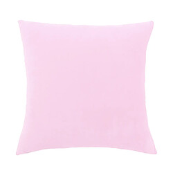 housse de coussin décorative housse de coussin en velours taie d'oreiller rose 50 x 50 cm