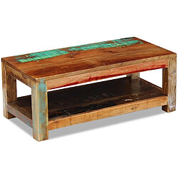 vidaXL Table basse Bois de récupération massif 90x45x35 cm