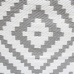 Avis Toilinux Tapis en polypropylène - 120 x 180 cm de long - Gris foncé et Blanc