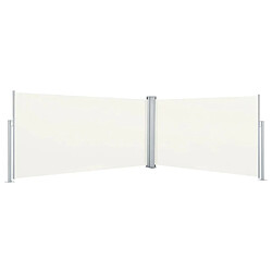 vidaXL Auvent latéral rétractable Crème 160x600 cm