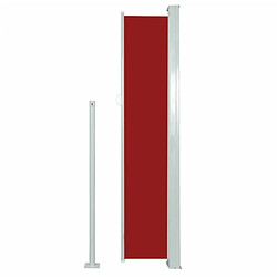 Acheter Maison Chic Auvent latéral rétractable de balcon | Store extérieur | Auvent solaire de patio 160x500 cm Rouge -GKD80892