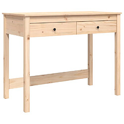 Maison Chic Bureau solide,Table de travail,Bureau d'ordinateur avec tiroirs 100x50x78 cm Bois massif de pin -GKD17469