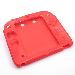 vhbw Couvercle, étui silicone rouge pour Nintendo 2DS console de jeux, manette