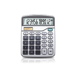 Science Science Test Calculatrice arithmétique Calculatrice de bureau Calculateur de bureau électronique avec un grand écran à 12 chiffres