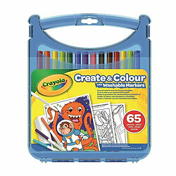 Ensemble de Marqueurs Crayola Lavable 65 Pièces