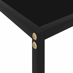 Maison Chic Table console | Meuble d'entrée | Table d'appoint Noir 60x35x75 cm Verre trempé -GKD29786 pas cher