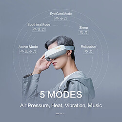 Avis Universal SKG Intelligent Eye Massager E3 Airbag Shiatsu Vibration Mirror Appareil Hot Compress Bluetooth 5 Puce Skin Friendly EMS | Eye Massager