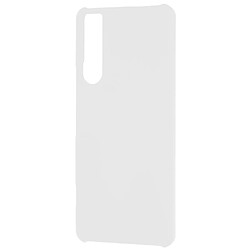 Coque en TPU Anti-empreintes, caoutchouté, brillant anti-décoloration pour votre Sony Xperia 5 IV 5G - blanc