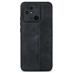 Coque en TPU + PU antidérapant, anti-rayures pour votre Xiaomi Redmi 10C 4G - noir