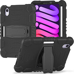 Coque en TPU quatre coins améliorés avec béquille noir noir pour votre iPad mini (2021)