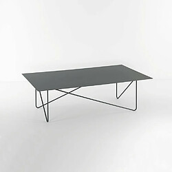 Inside 75 Table basse rectangle SHAPE acier coloris gris ardoise