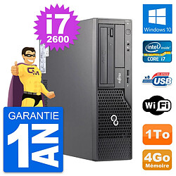 PC Fujitsu Esprimo E500 DT Intel i7-2600 RAM 4Go Disque Dur 1To Windows 10 Wifi - Occasion