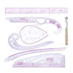 Règle de courbe française de règle d'outils de couture de 7Pcs pour le patchwork de couture sur mesure