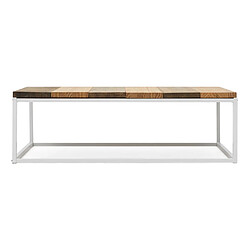 Acheter Ds Meubles Table basse Preston Blanc 120x80x38cm