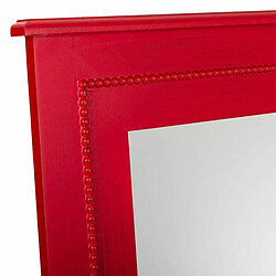 Miroir mural Alexandra House Living Rouge verre Bois d'épicéa 3 x 90 x 70 cm pas cher