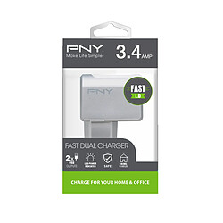 Acheter PNY P-AC-2UF-SEU01-RB chargeur de téléphones portables Intérieur Blanc