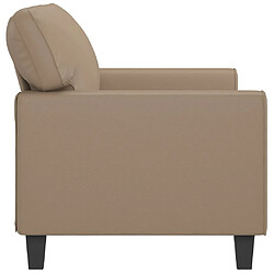 Acheter Maison Chic Canapé à 2 places,Sofa de Salon,Canapé droit Cappuccino 140 cm Similicuir -GKD970461