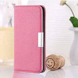 Wewoo Housse Coque Pour Galaxy J6 2018 Etui à rabat horizontal en cuir texturé litchi avec support et fentes cartes Rose