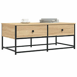 Avis Maison Chic Table basse,Table Console Table d'appoint, Table pour salon chêne sonoma 100x51x40 cm bois d'ingénierie -MN28450