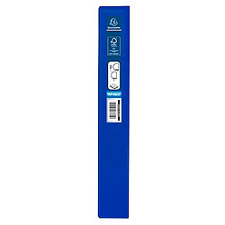 Avis Exacompta Classeur PP personnalisable Kreacover - 2 anneaux en D 25mm - A4 maxi - Bleu - Lot de 10