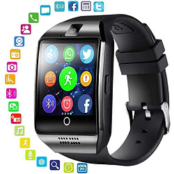 NC q18 smart watch, montre bracelet avec écran tactile caméra logement de carte sim tf, sports fitness tracker montre intelligente po