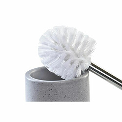 Brosse de salle de wc DKD Home Decor Gris Rose Argenté Rose clair Métal Aluminium Dolomite Urbaine 9,8 x 9,8 x 39 cm (2 Unités)