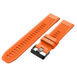 Acheter Bracelet en silicone sport avec boucle noire orange pour votre Garmin Fenix 5