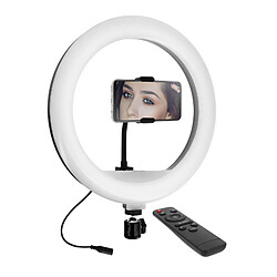 Ring Light 30 cm / 28W avec Support Téléphone Eclairage 100% Réglable LinQ