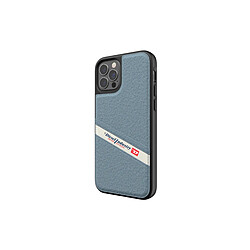 Diesel Coque pour Apple iPhone 12 / 12 Pro Gamme Denim en TPU Bleu