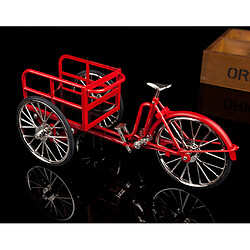 Acheter 1:10 alliage moulé sous pression tricycle vélo modèle réplique vélo jouet rouge