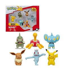 Pack 6 Figurines Pokémon - BANDAI - JW3614 - 5 cm - Combats Pokémon