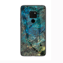 Wewoo Coque Rigide Étui de protection en verre marbre pour Huawei Compagnon 20 émeraude