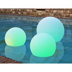 NEWGARDEN Boule lumineuse extérieure Buly 30 cm Recharge solaire + flottant. pas cher