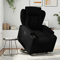 Maison Chic Fauteuil Relax pour salon, Fauteuil inclinable électrique noir similicuir -GKD39315