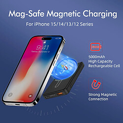 SANAG Chargeur Sans Fil 5000 Mah Pour Iphone 12 13 14 15 Design Britannique Support Technique Britannique