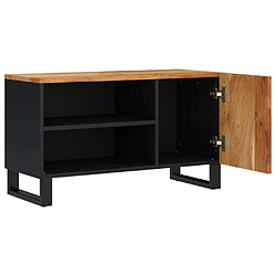 Acheter Maison Chic Meuble TV scandinave - Banc TV pour salon 80x33x46 cm bois d'acacia solide et d'ingénierie -MN11670