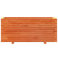 Acheter vidaXL Jardinière cire marron 110x40x49,5 cm bois de pin massif