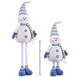 BigBuy Home Bonhomme de Neige Blanc 25 X 15 X 82 CM